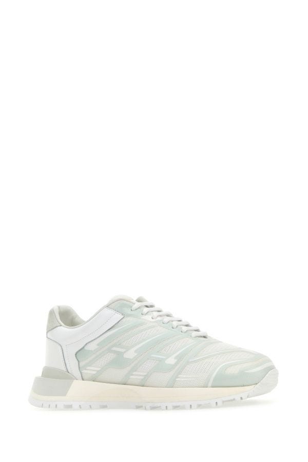 Maison Margiela Man White Mesh And Rubber 50-50 Sneakers - 2