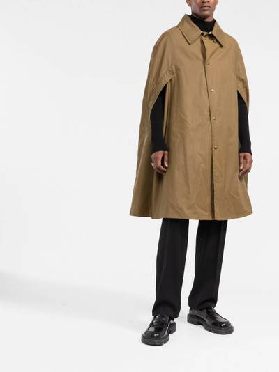 Maison Margiela cape-style coat outlook