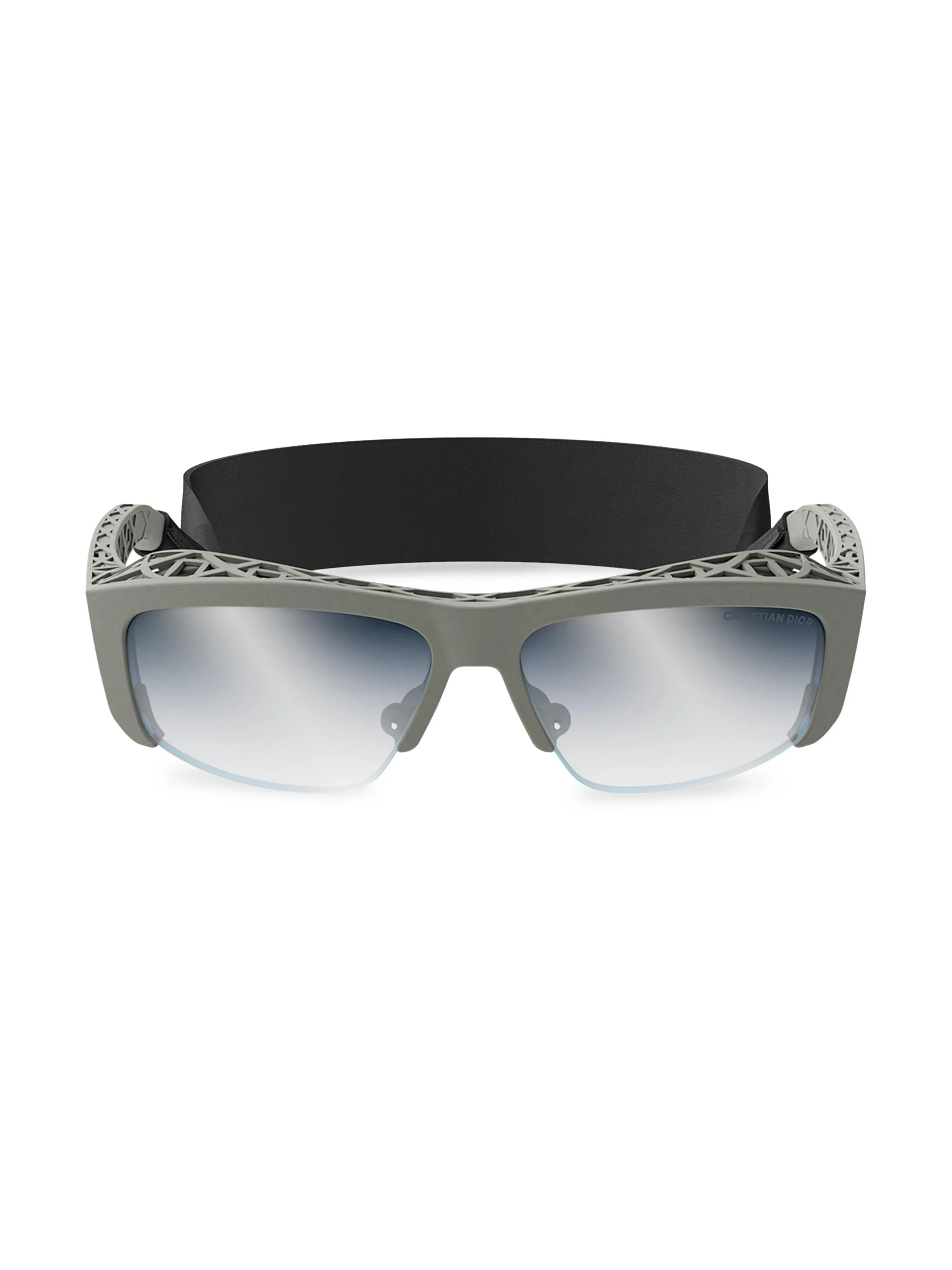 Men's Dior3D S4U 60MM Geometric Sunglasses - Matte Dark Green And Blu Mirror - 1
