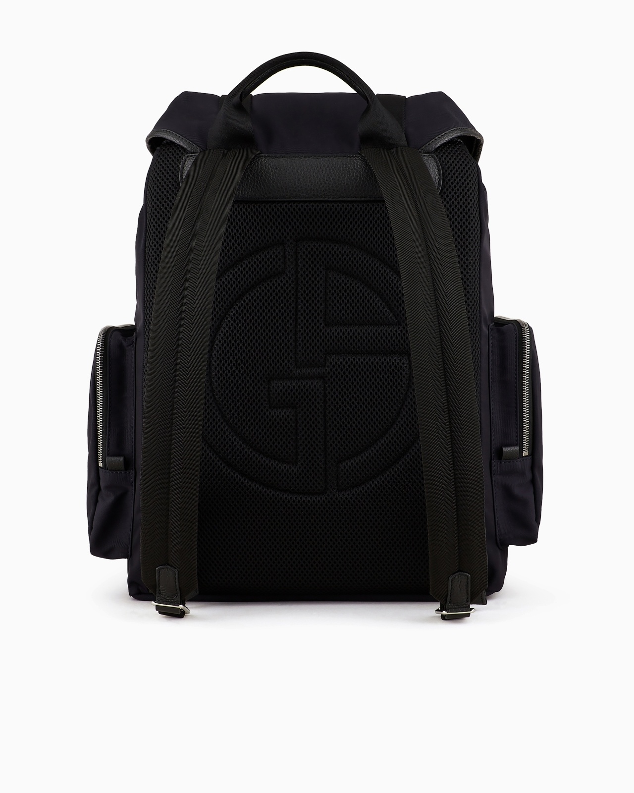 RECYCLED-NYLON AND PEBBLED-LEATHER BACKPACK ASV - 3