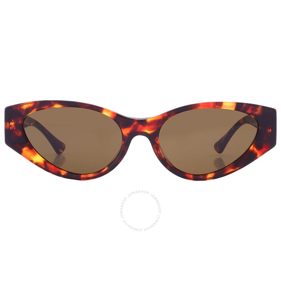 Versace Dark Brown Cat Eye Ladies Sunglasses VE4454 543773 55 - 1