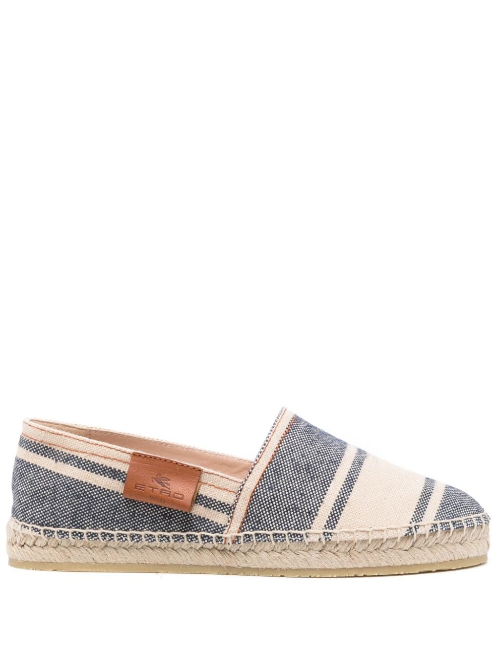 striped canvas espadrilles - 1