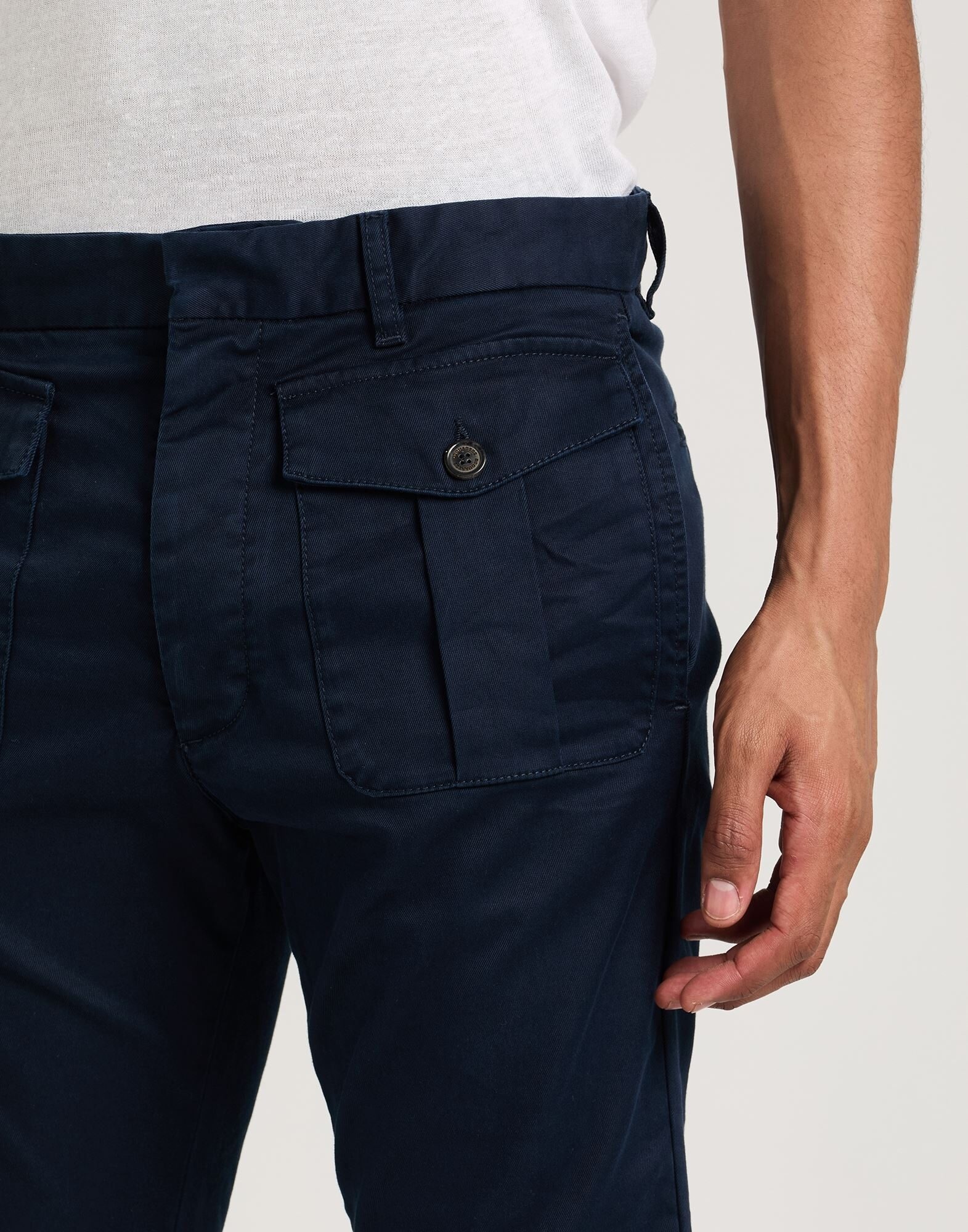Navy blue Men's Casual Pants - 4