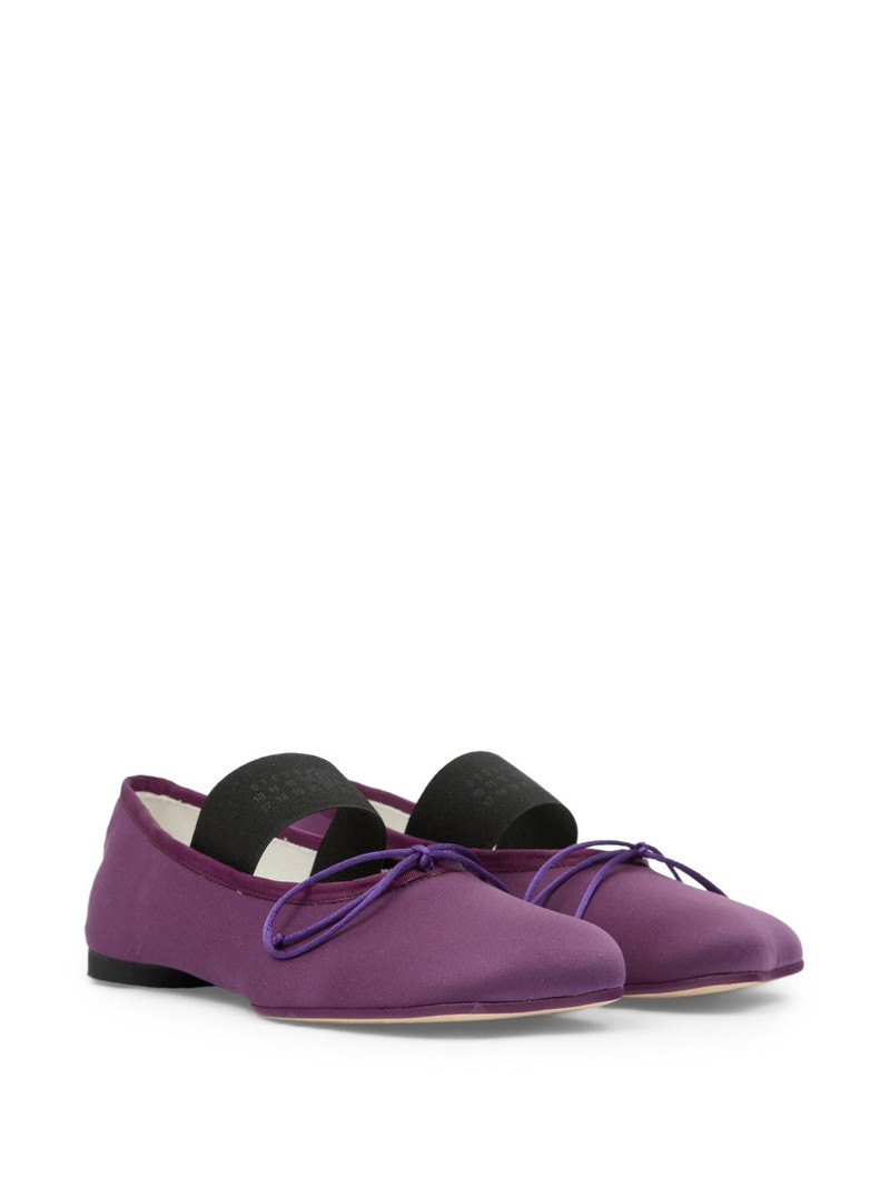 MM6 Maison Margiela Anatomic Numeric bow-detail ballet flats outlook