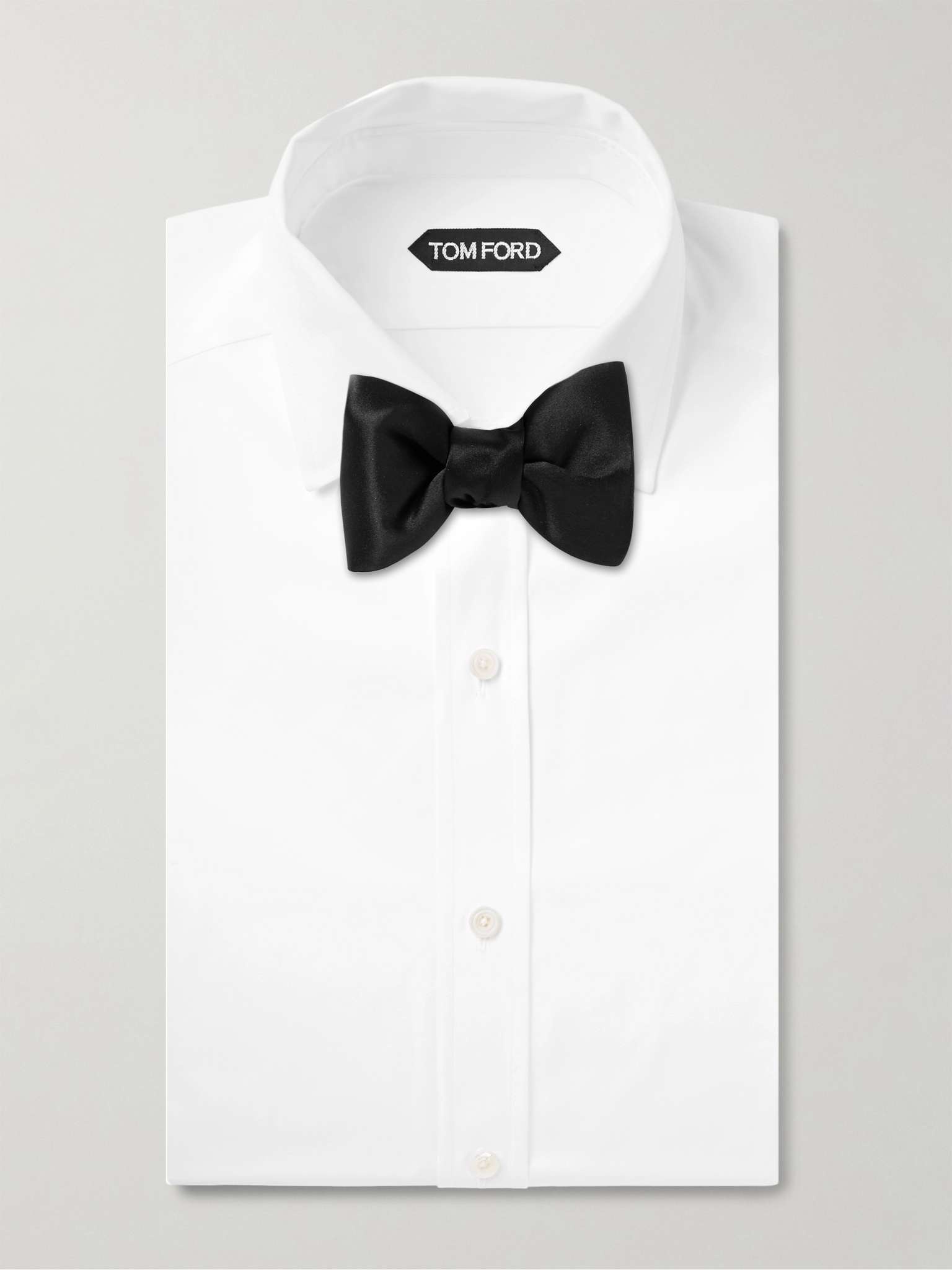 Pre-Tied Silk-Satin Bow Tie - 2