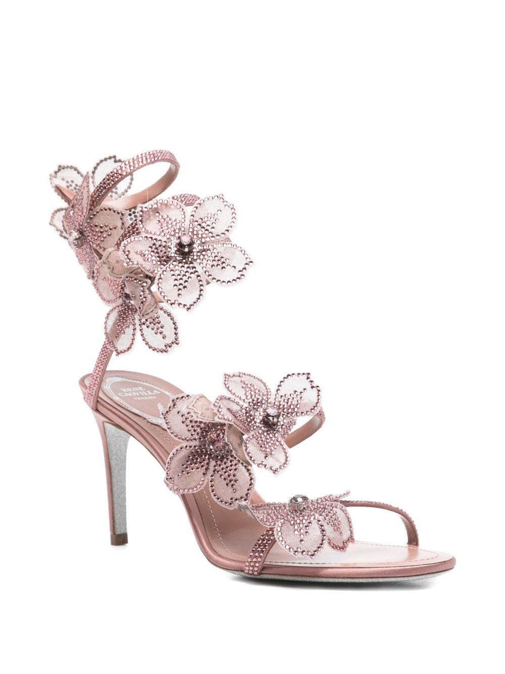 80mm Peach Flower sandals - 2