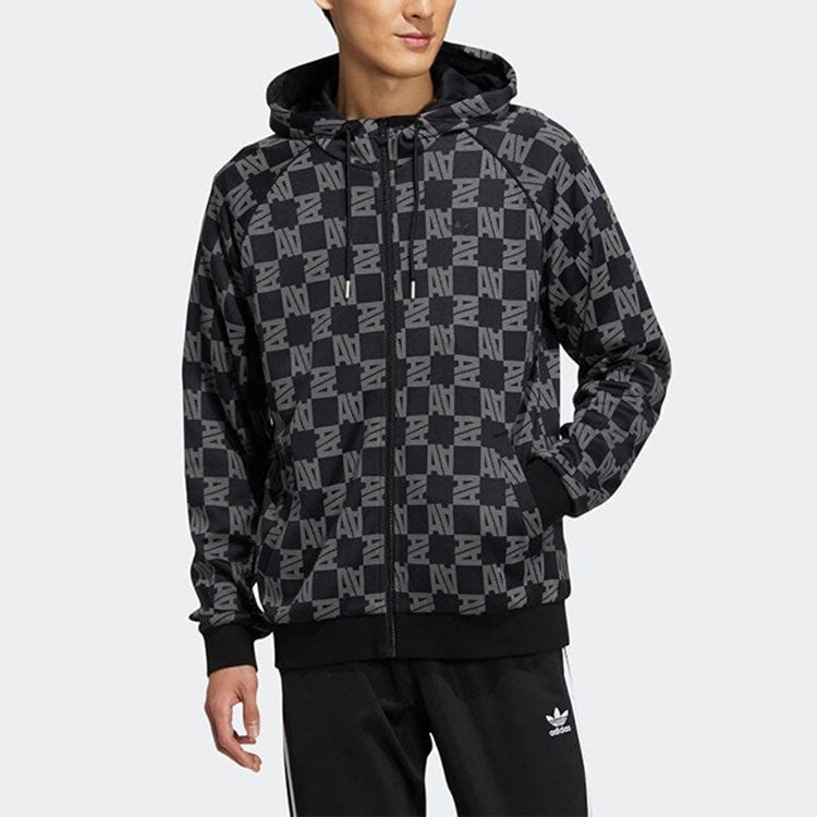 adidas Monogram Jacket 'Black White' HR3435 - 2