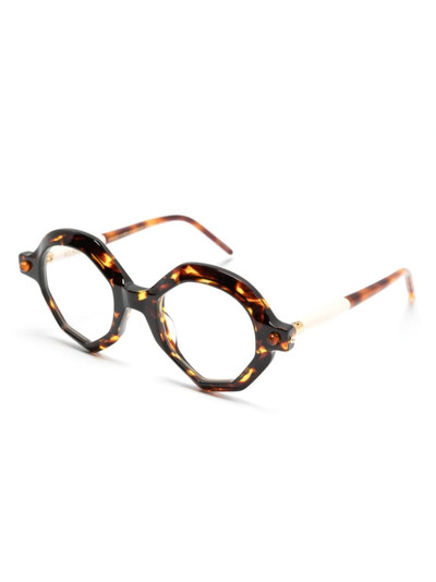 Kuboraum P18 geometric-frame glasses outlook