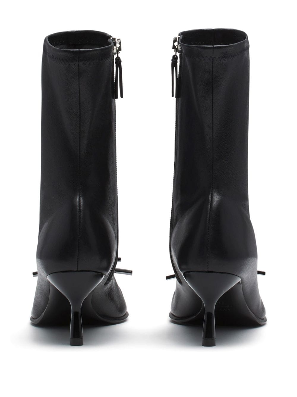 bow-detail leather ankle boots - 3