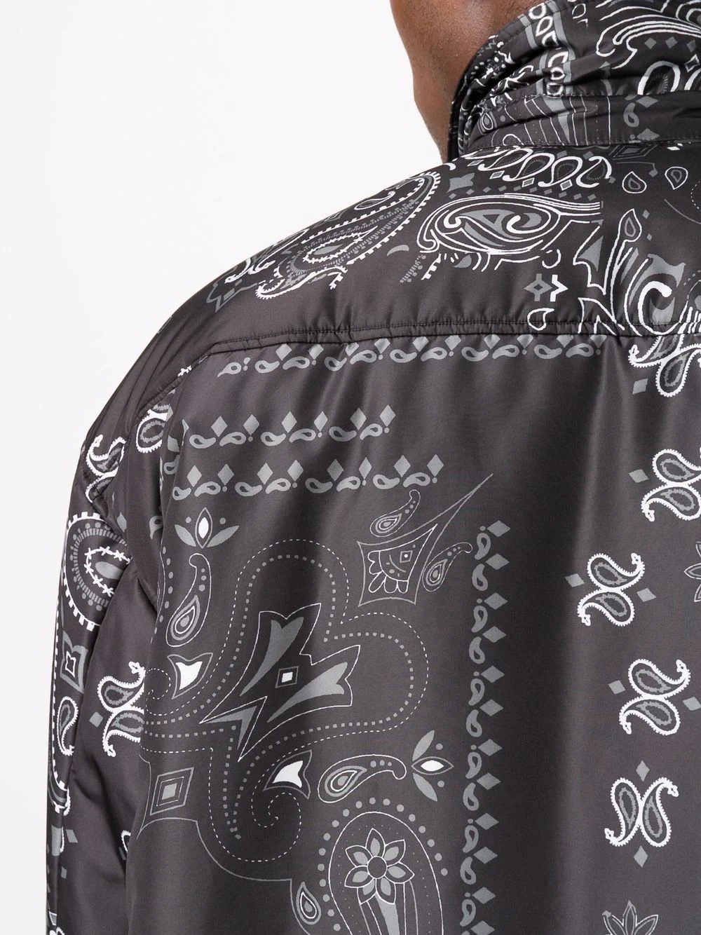 bandana-print track jacket - 5