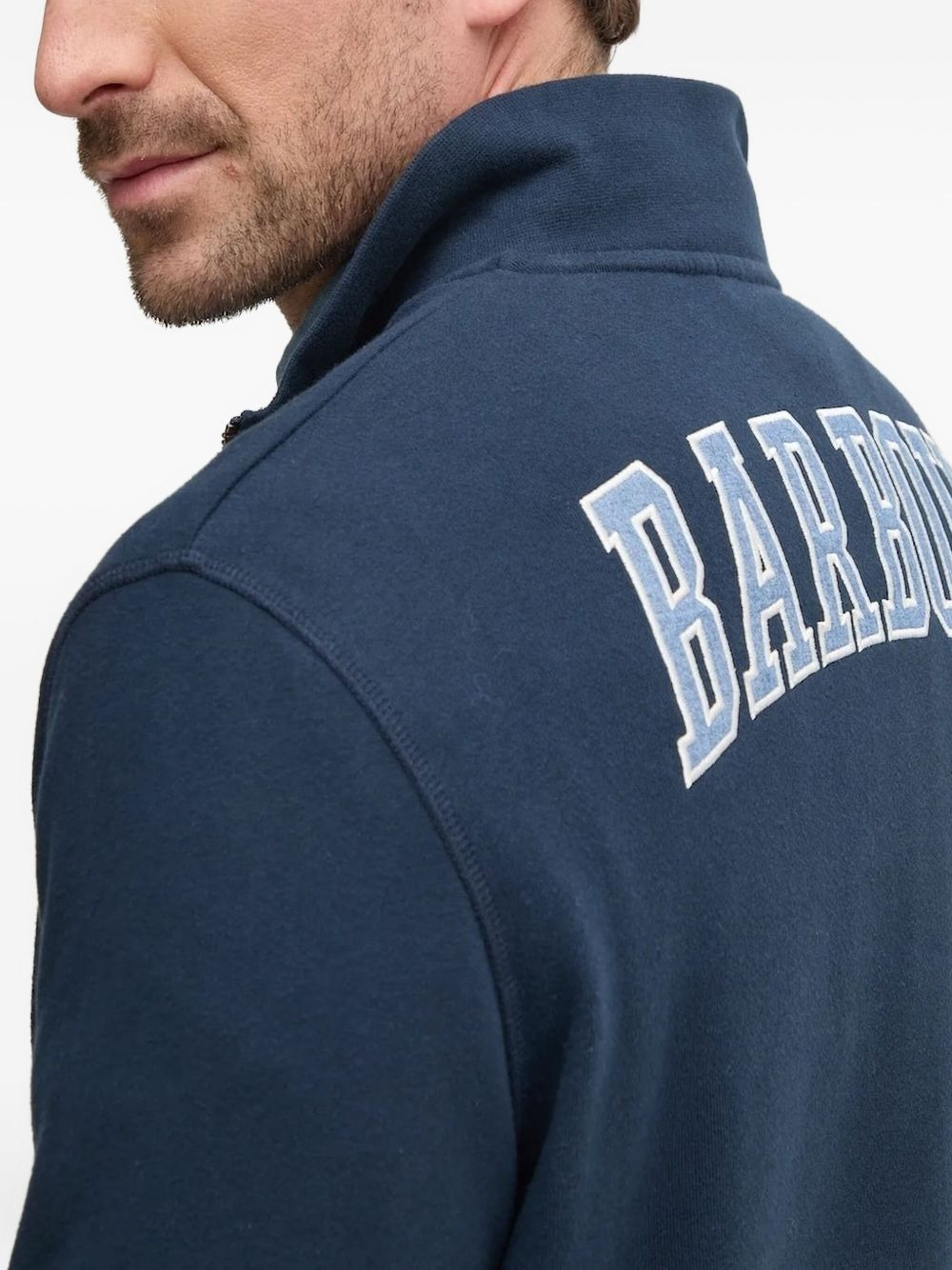 half-zip cotton sweatshirt - 3