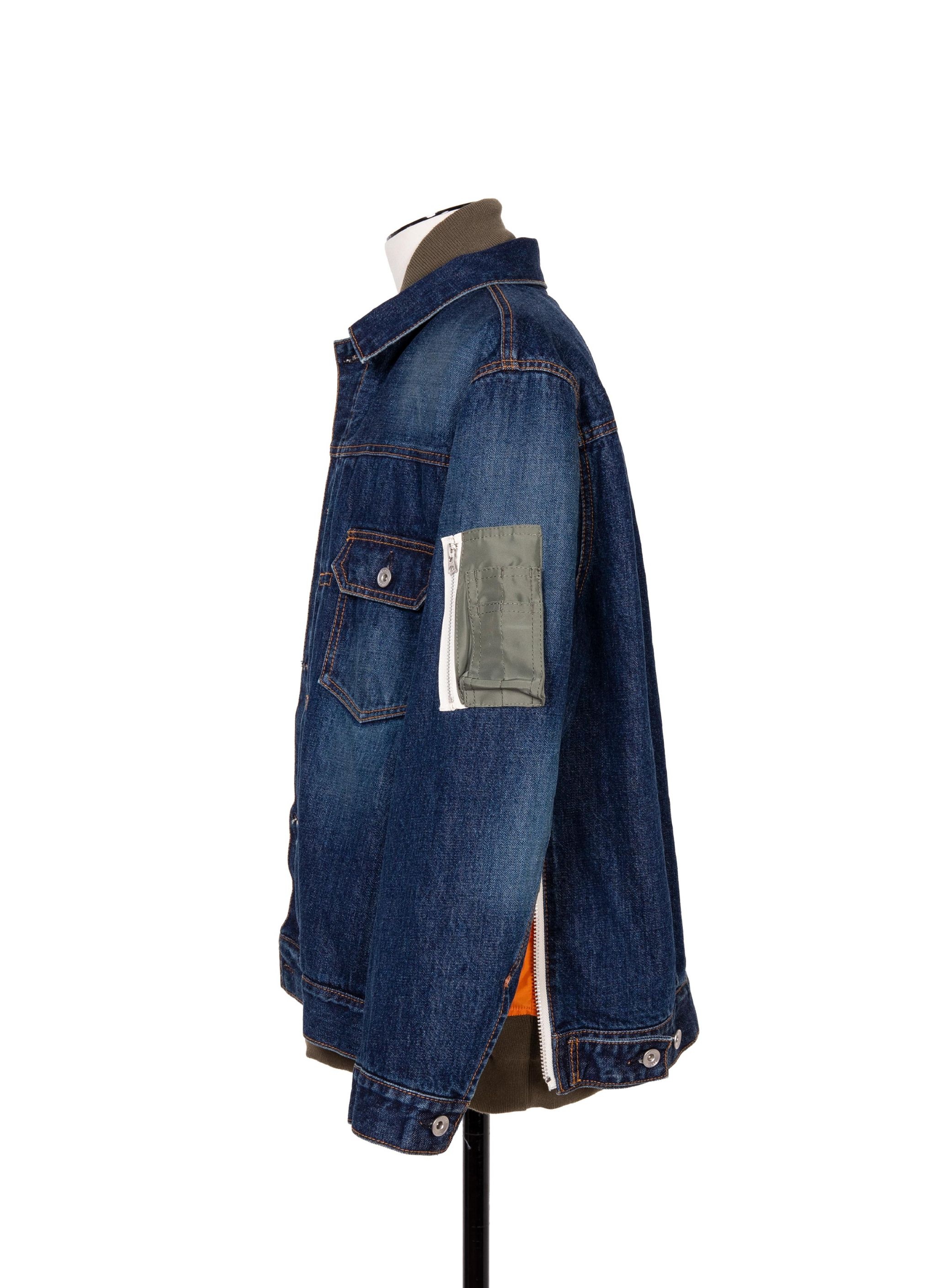 Denim x Nylon Twill Jacket - 3