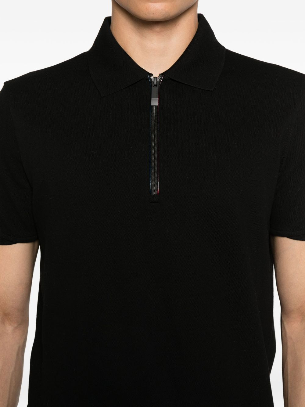 zip-front polo shirt - 4