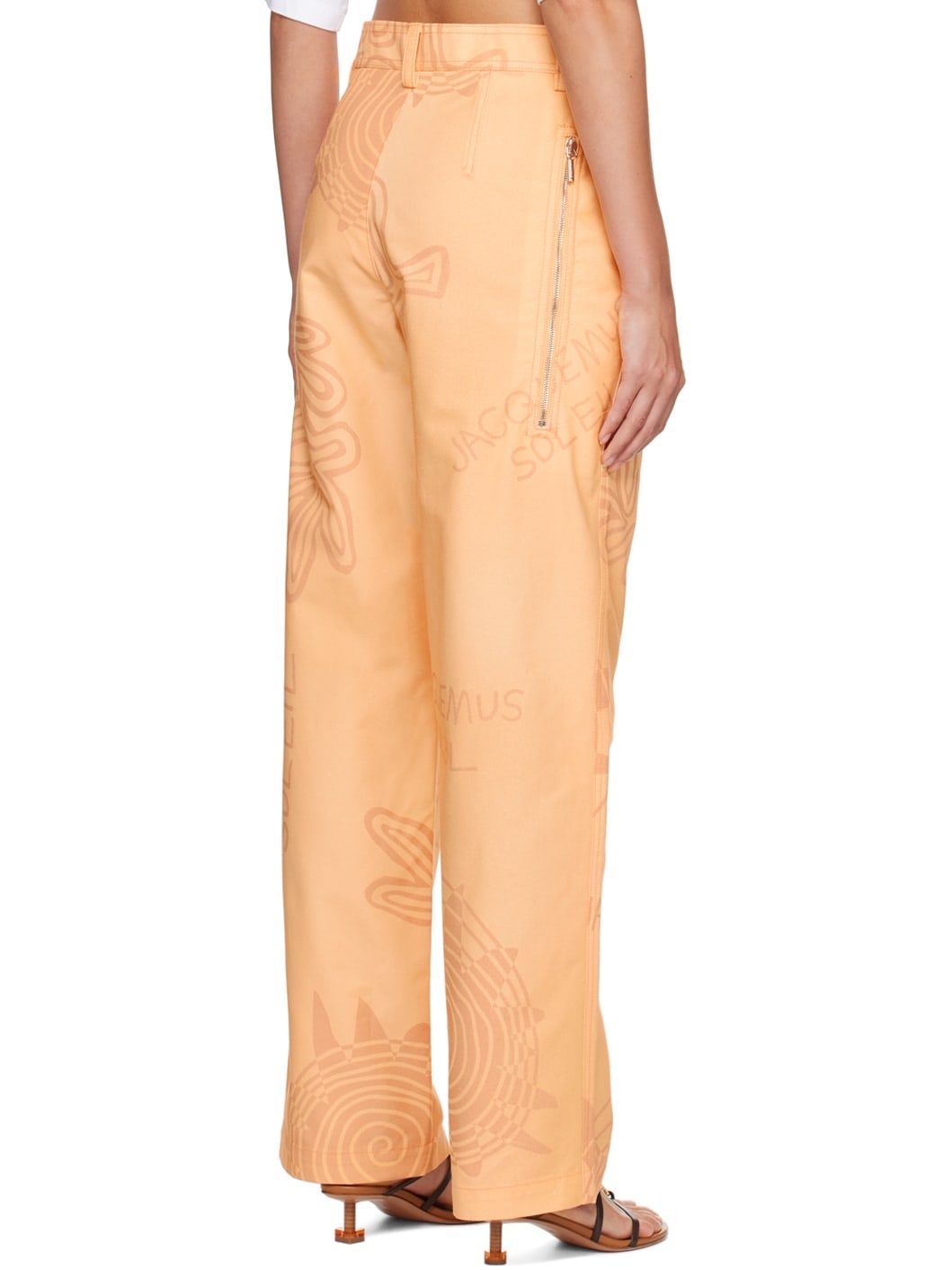 Orange Le Raphia 'Le Pantalon Banho' Trousers - 3