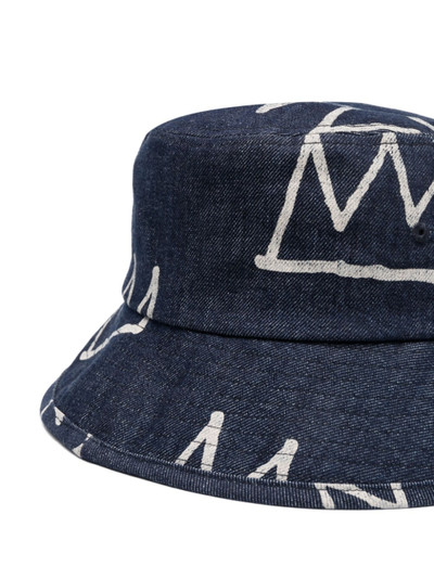 Étude crown-print organic-cotton bucket hat outlook