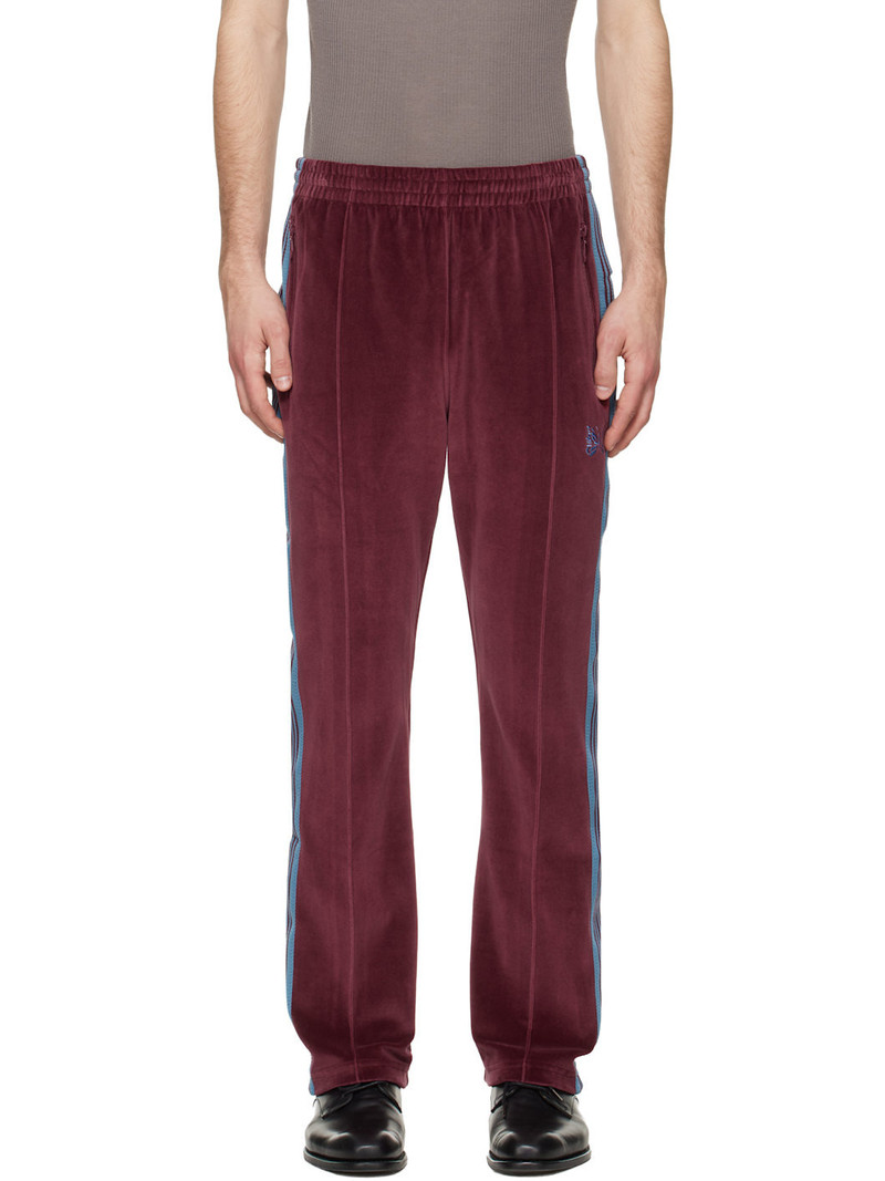 Burgundy Narrow Track Pants 1