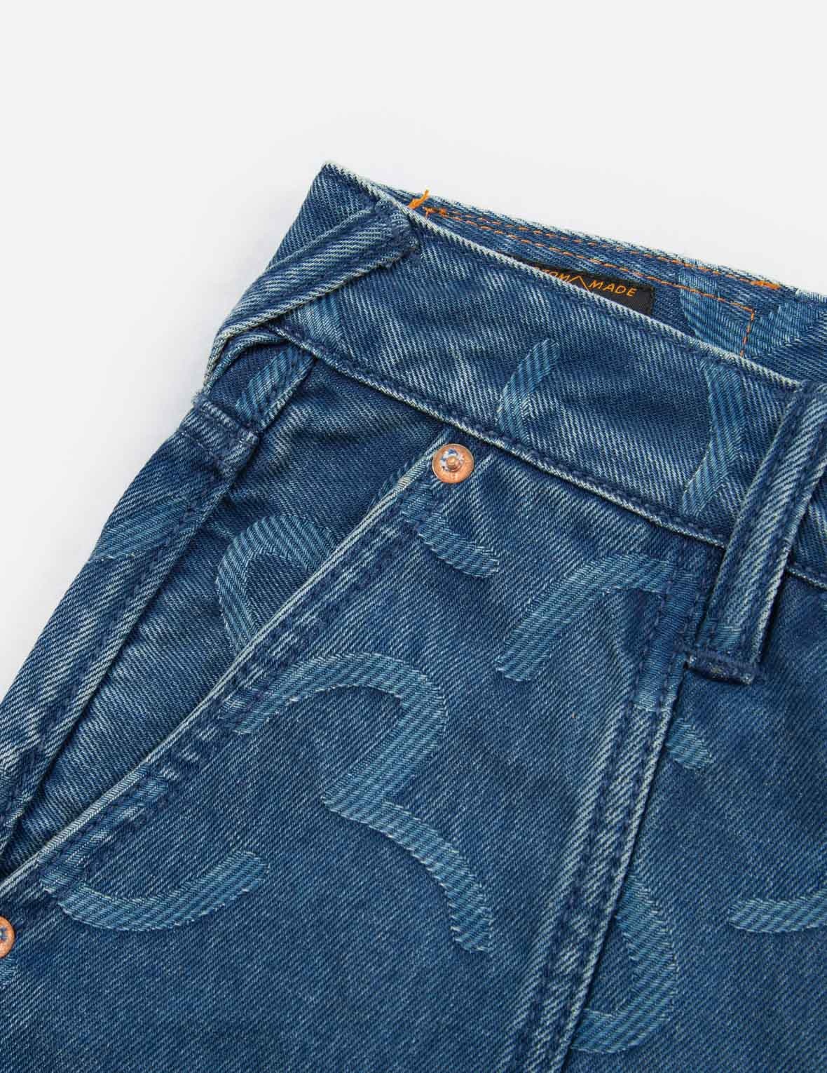 SEAGULL JACQUARD DENIM JOGGER PANTS - 12