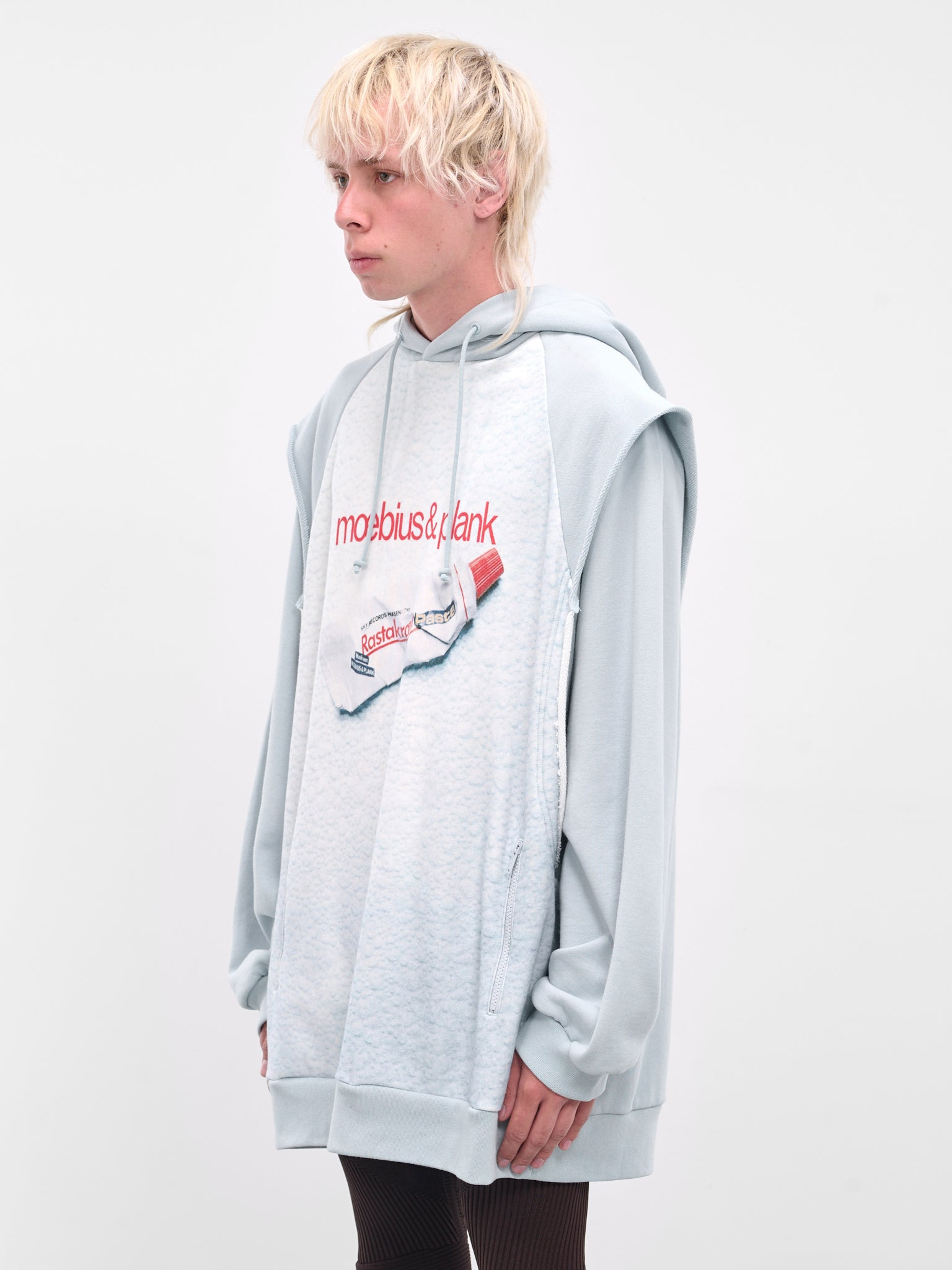 Oversized Moebius & Plank Layered Hoodie - 2