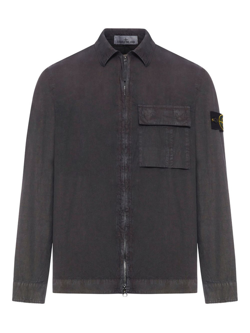 zip-up pocket overshirt 1