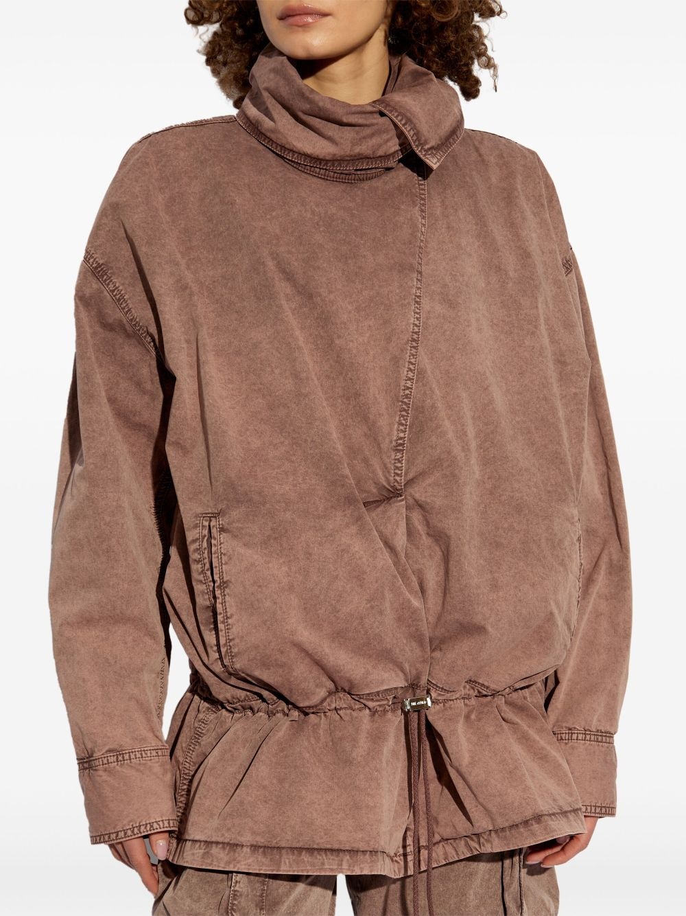 drawstring bomber jacket - 3