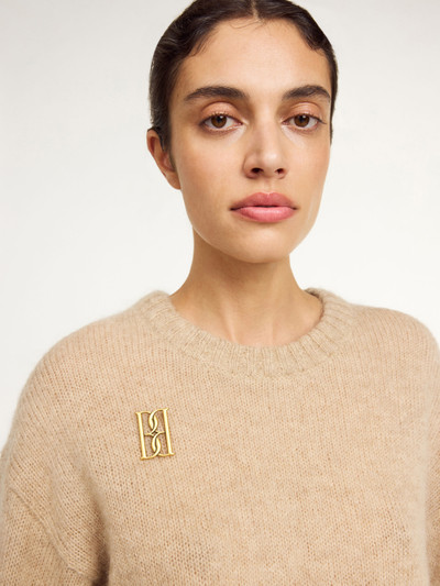 BY MALENE BIRGER Mono small gold-tone brooch outlook