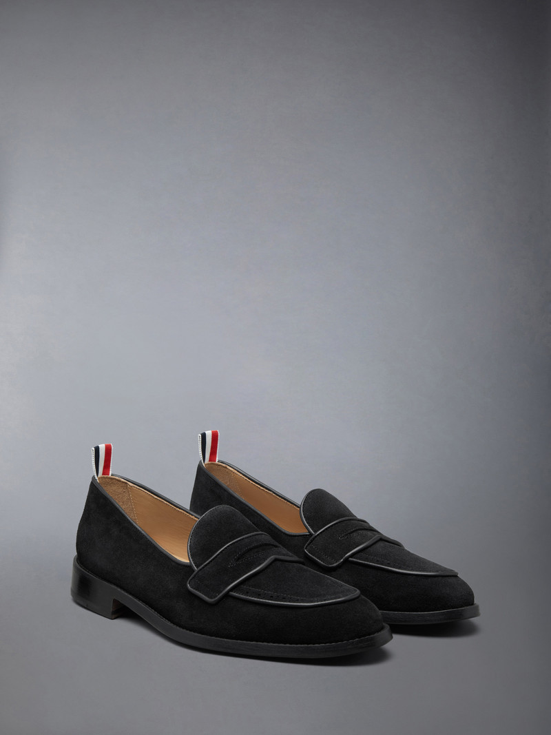 Thom Browne SUEDE VARSITY PENNY LOAFER outlook