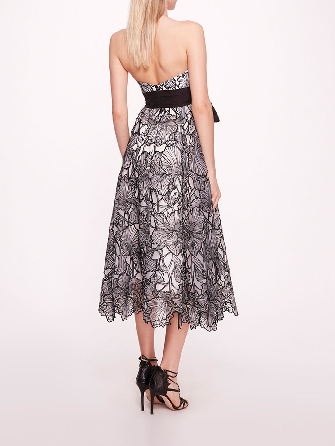 IRIS CUTWORK MIDI DRESS - 2