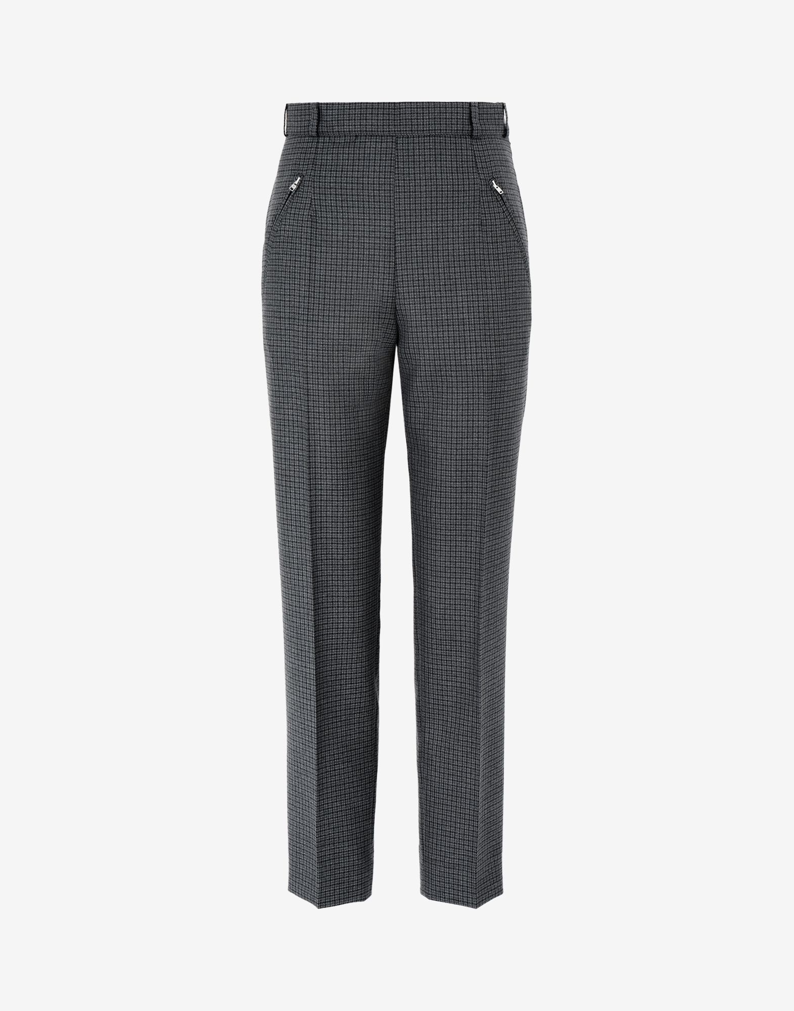 Houndstooth wool trousers - 1