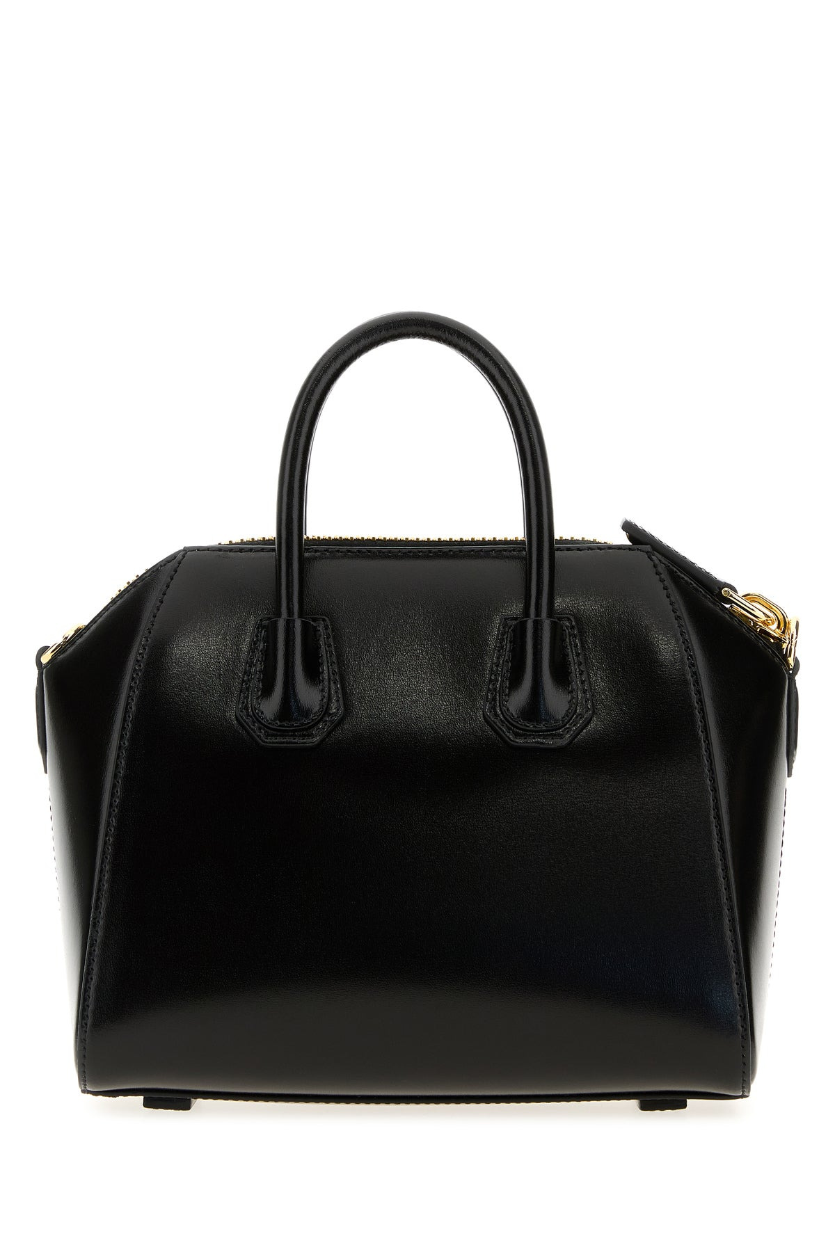 Black leather mini Antigona handbag - 3