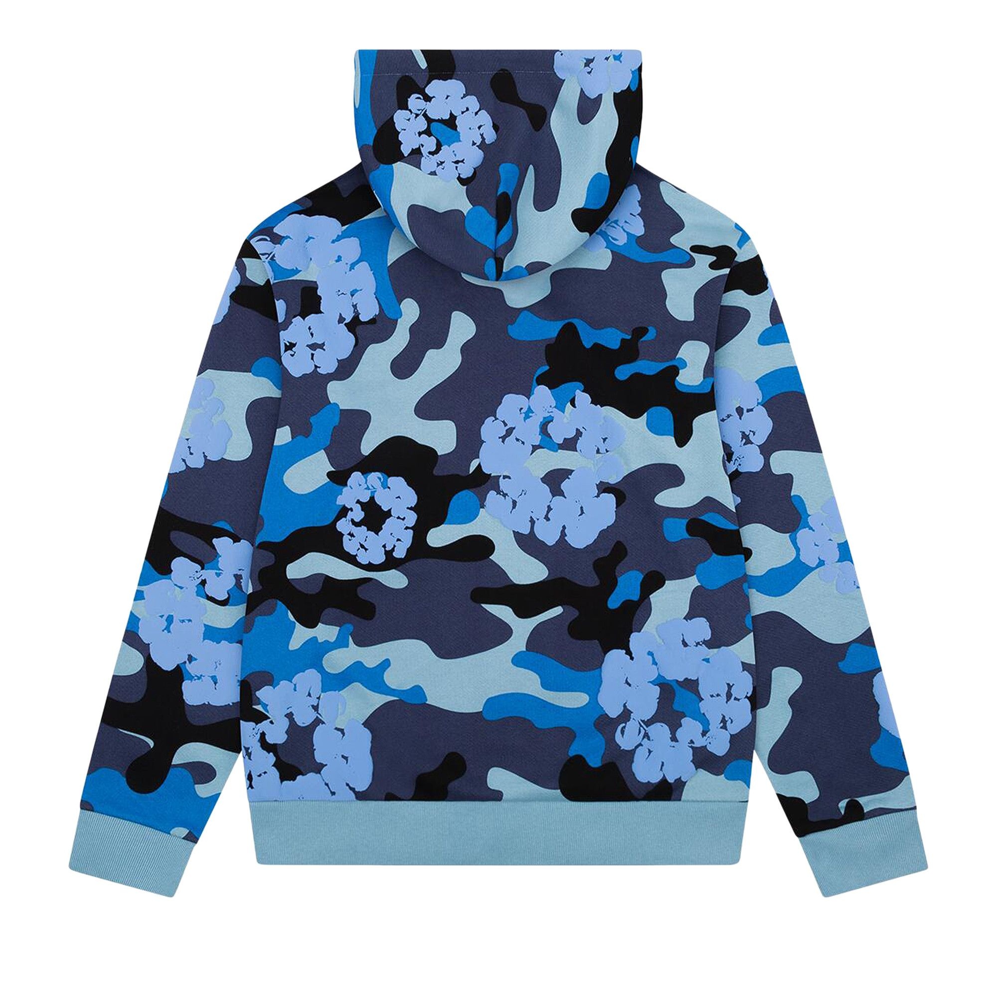 Denim Tears Wreath Zip Hoodie 'Blue Camo' - 2