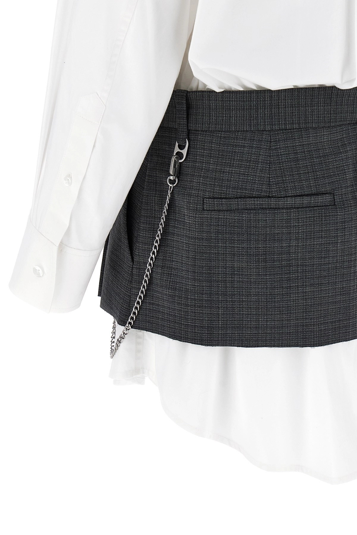 'Pre-Styled Shirt Dress W Chain' dress - 5