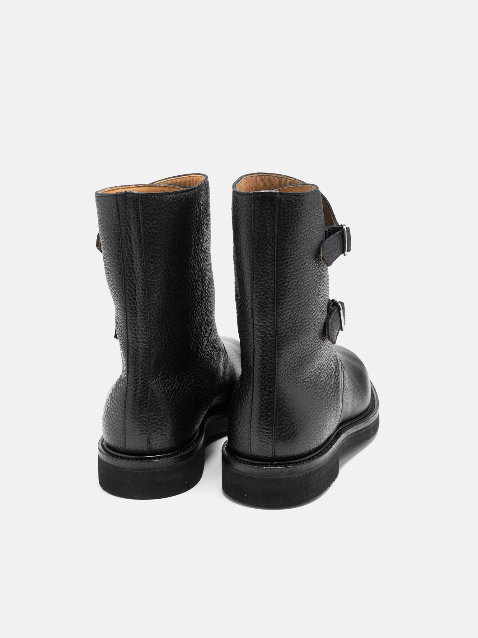 Leather Work Boots Black - 3