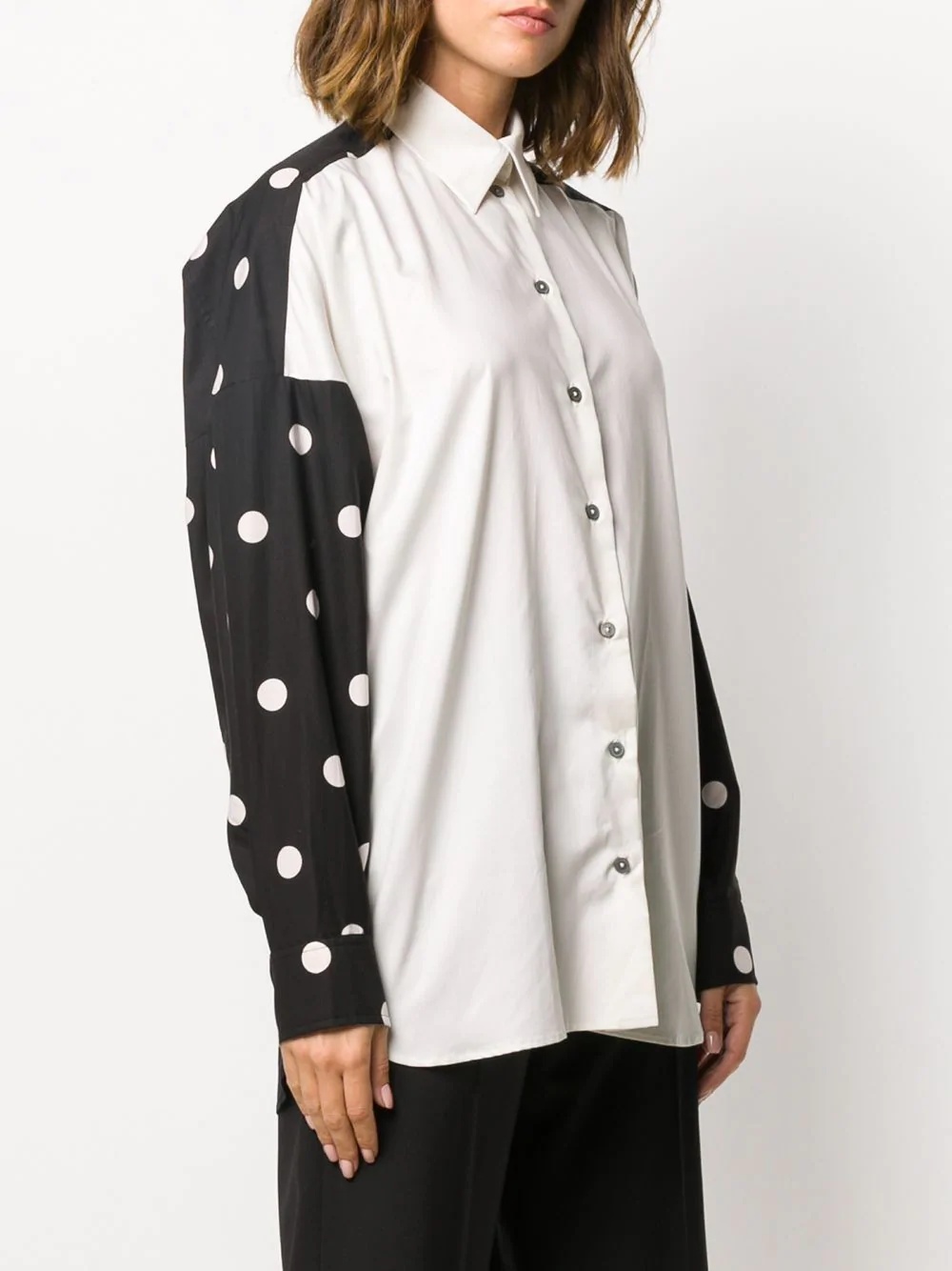 polka-dot back shirt  - 3