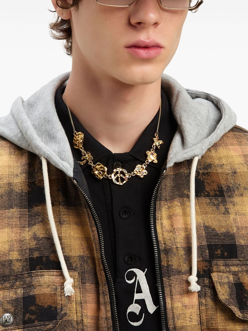 checkered zip-fastened hoodie 6