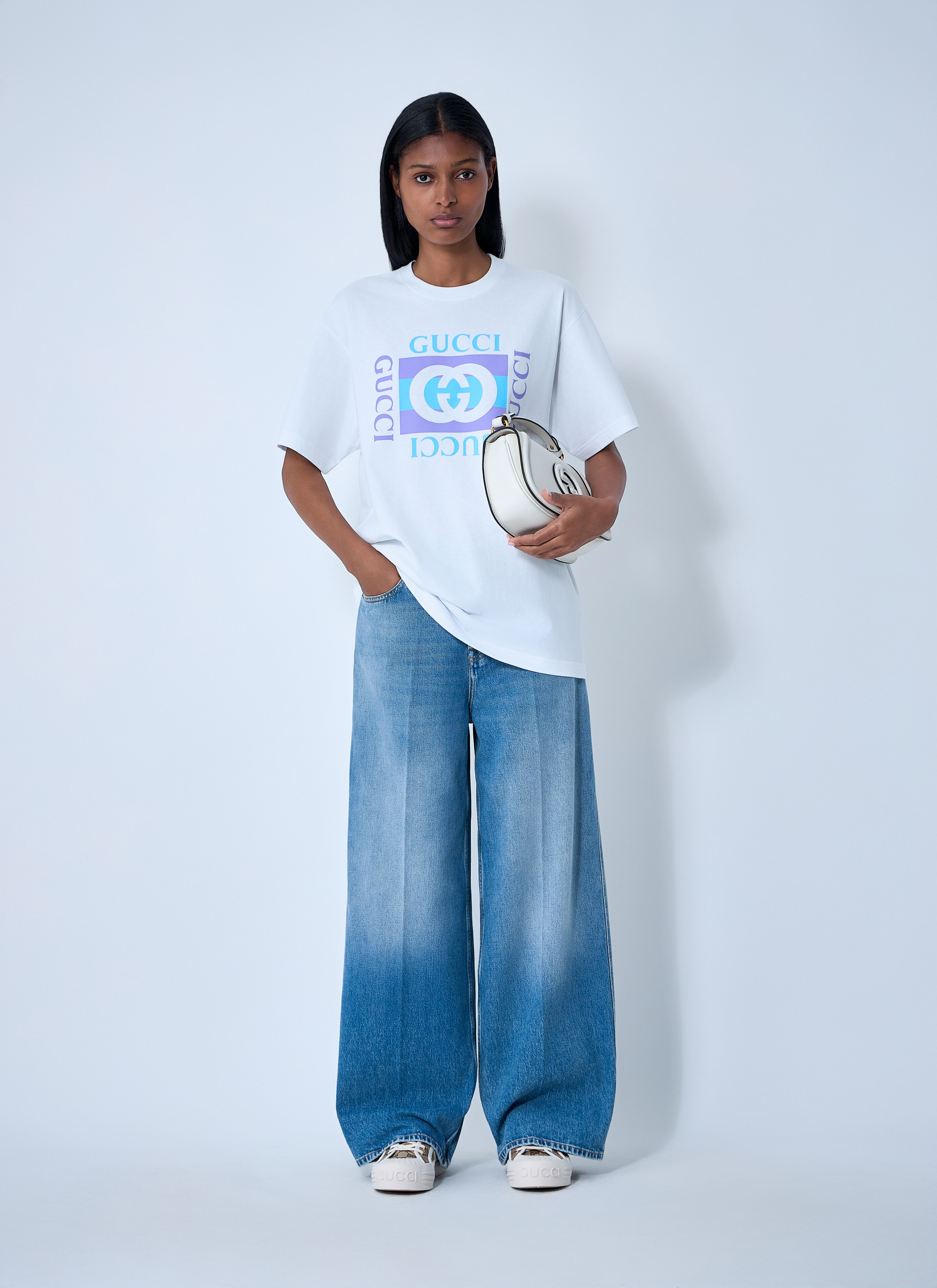 Wide-Leg Five-Pocket Jeans - 2