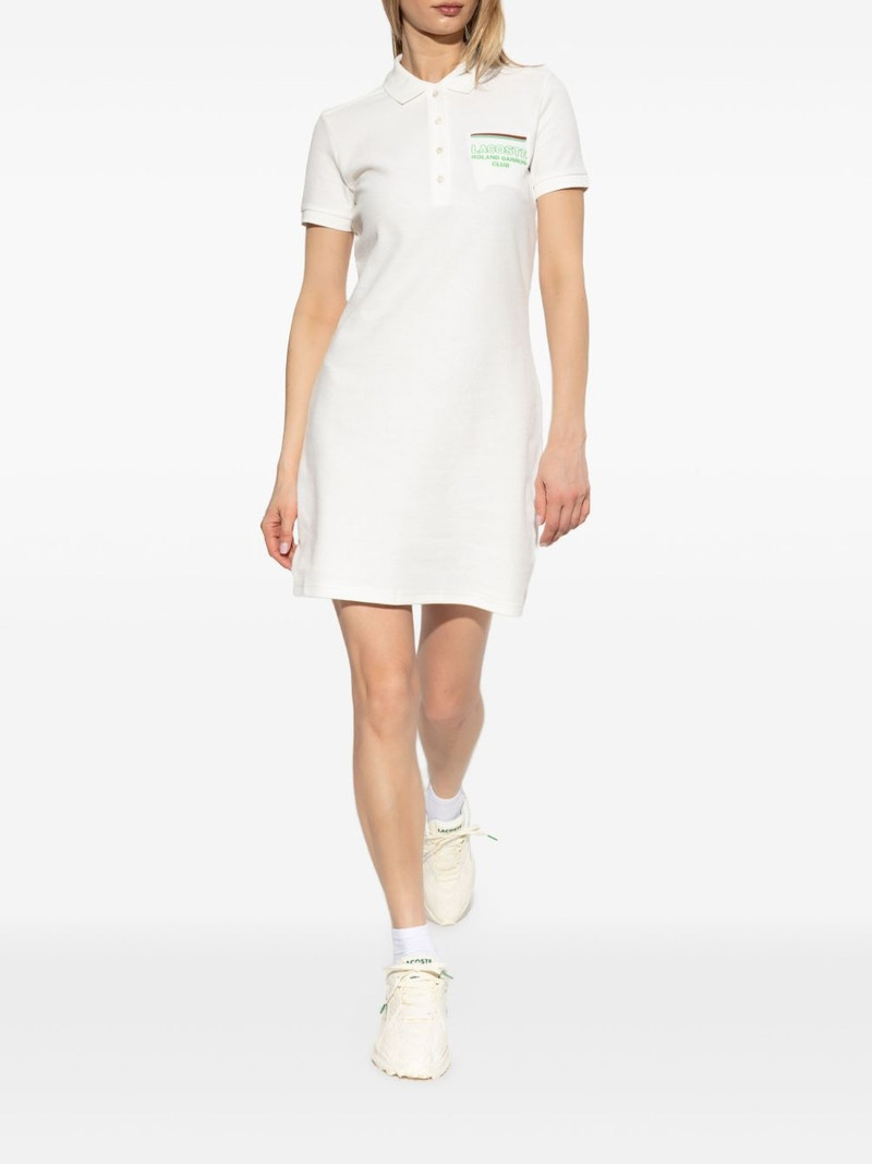 LACOSTE logo-embroidered mini dress outlook