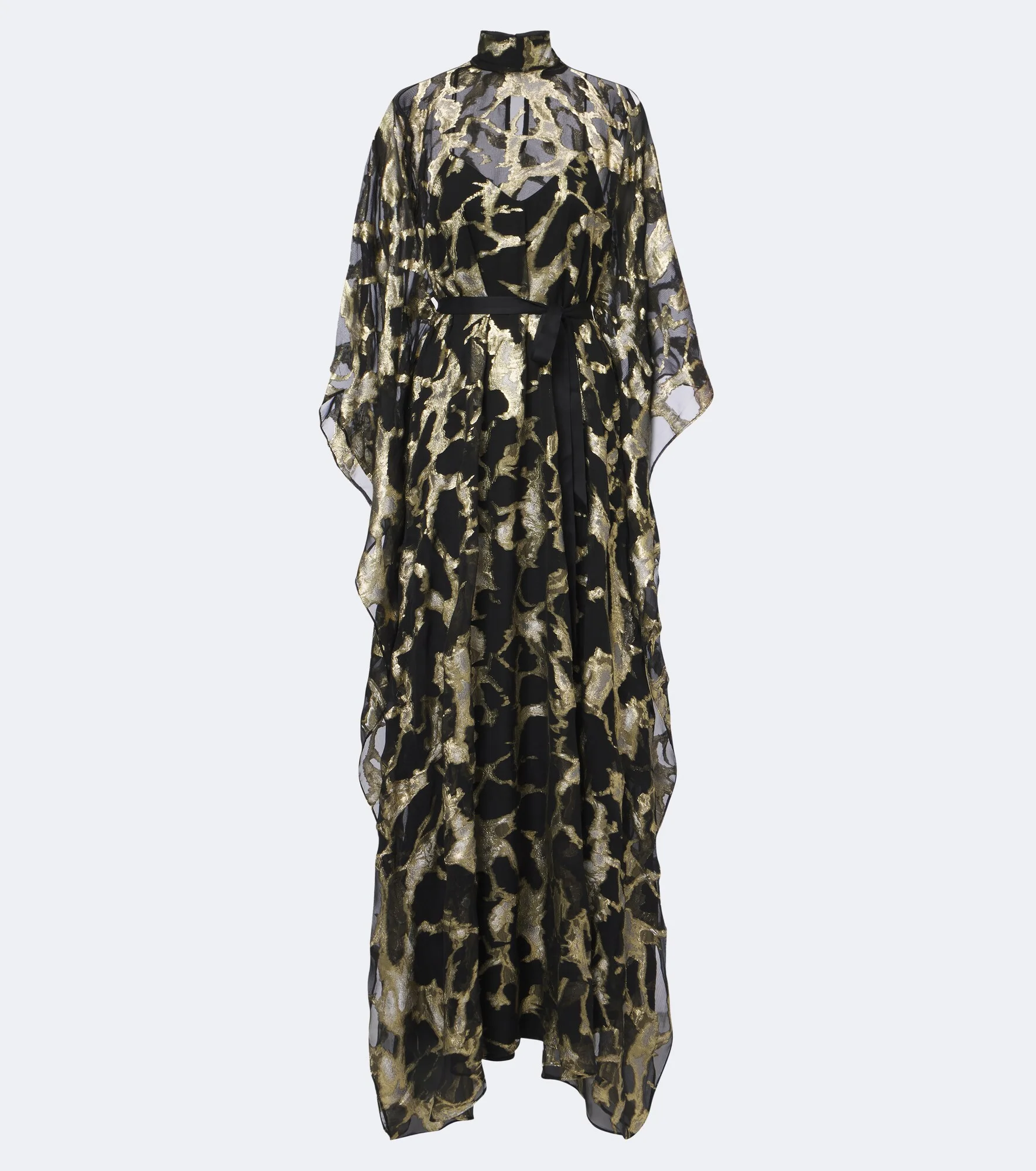 Kintsugi silk-blend fil coupé kaftan - 1