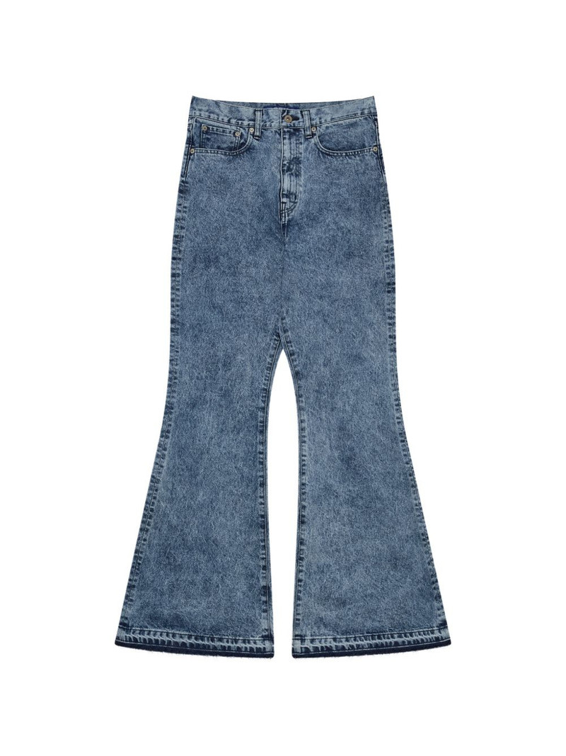 Junya Watanabe MAN acid-wash bootcut  jeans outlook