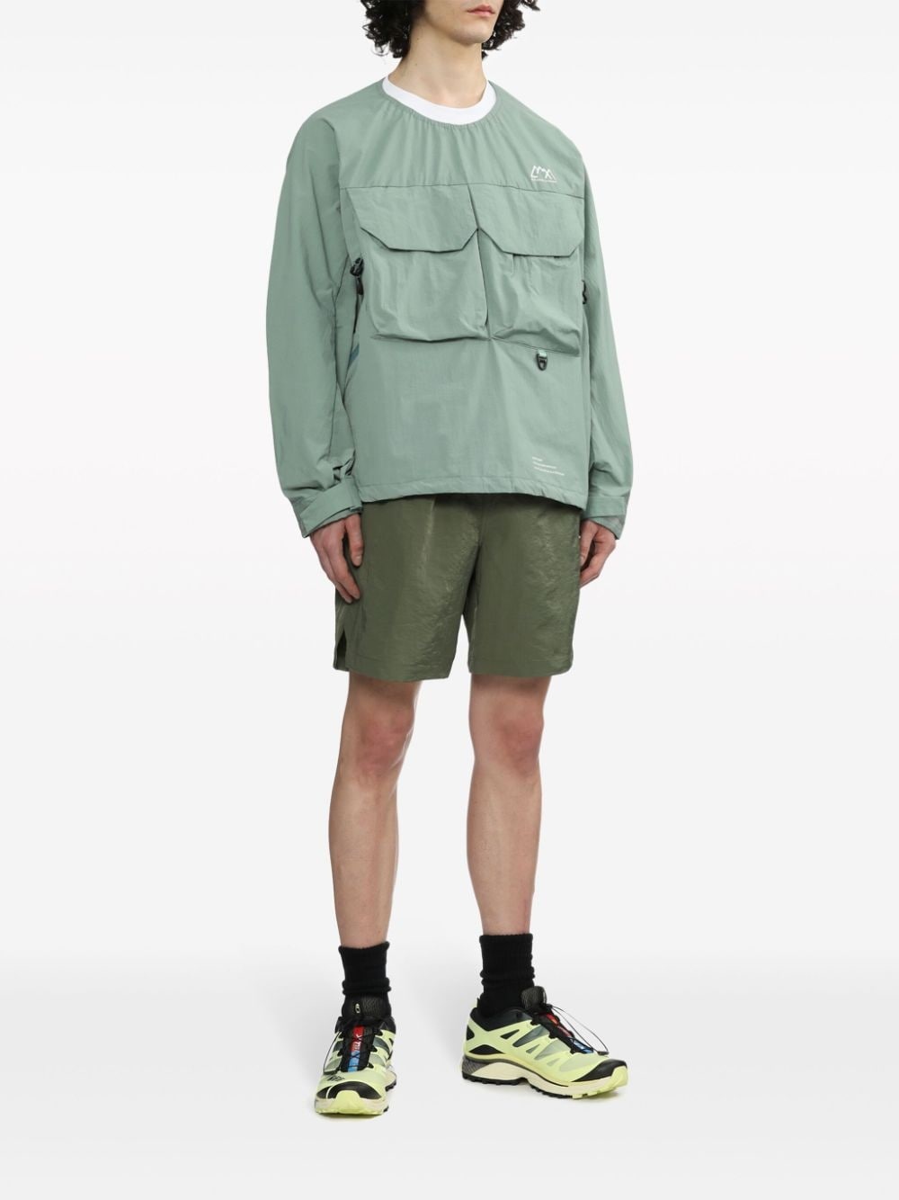 elasticated-waistband track shorts - 2