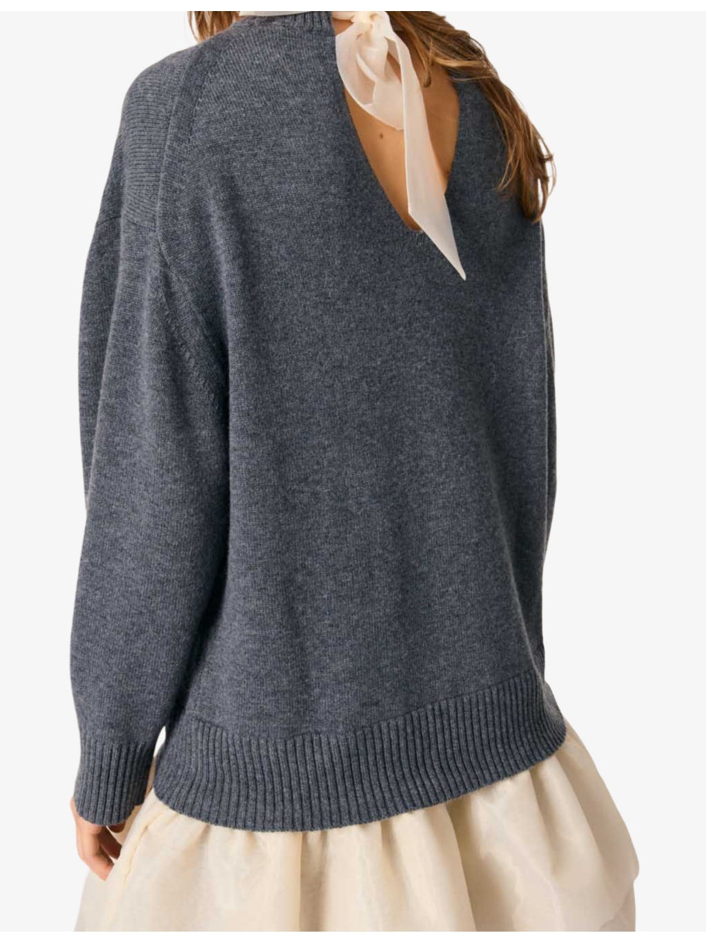 Two-in-one wool-blend midi dress - 5