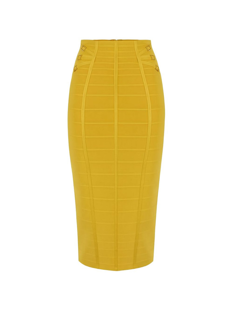 3D knit embellished midi skirt 1