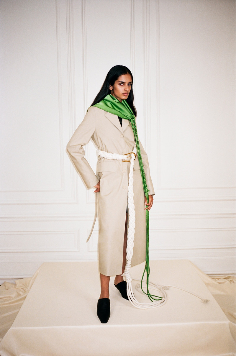 BRITA - Slip satin headscarf - Green 5