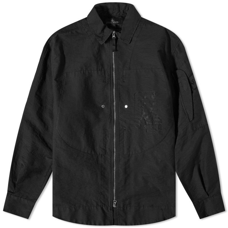 Stone Island Shadow Project Cotton Nylon Printed Shirt Jacket 1