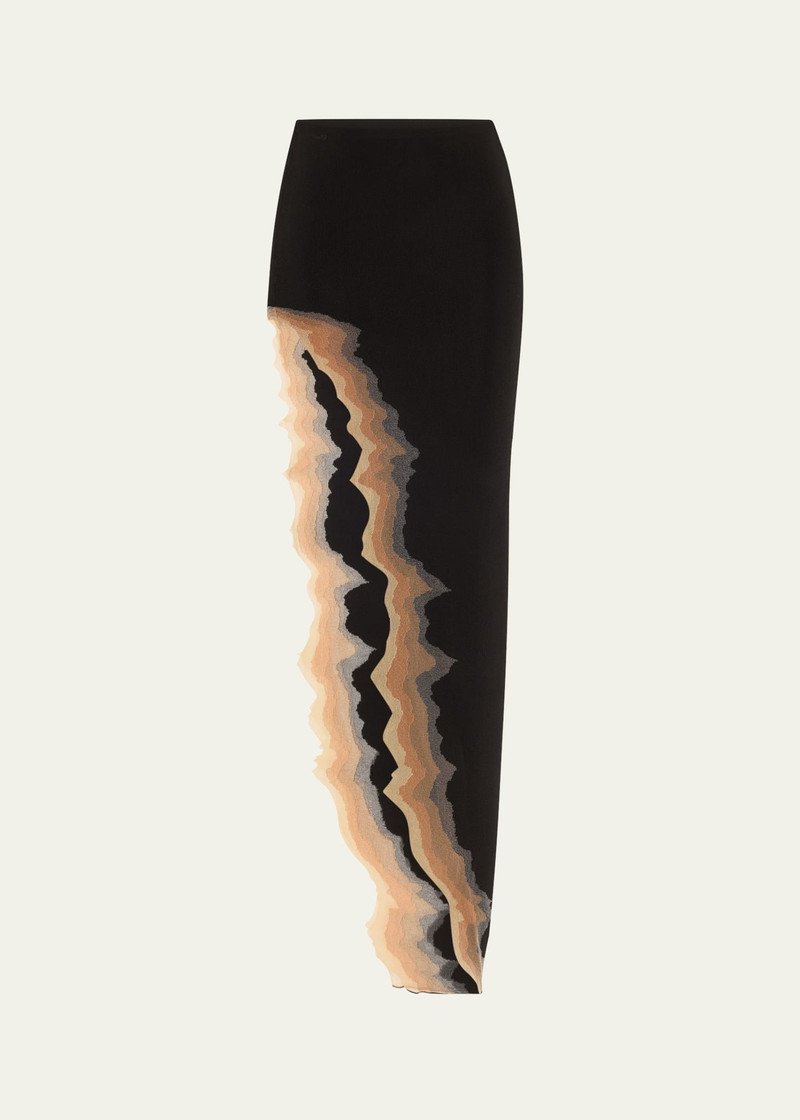 Flame Slit Maxi Skirt - 1