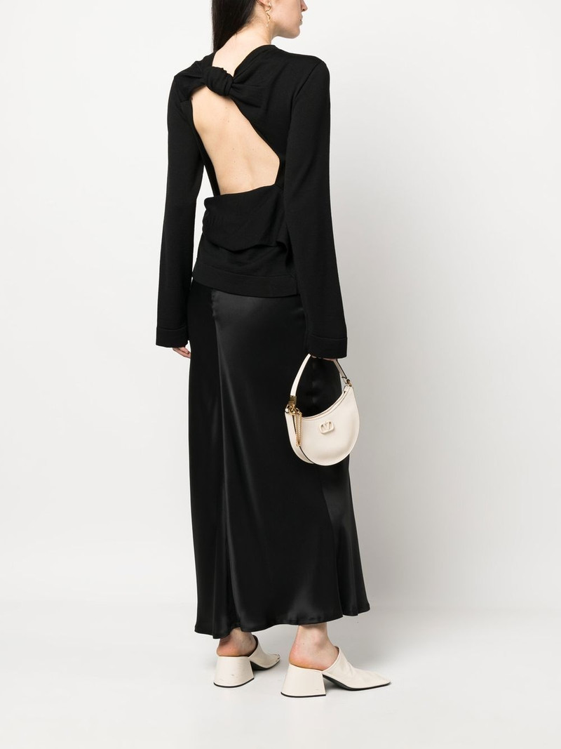 Jil Sander open-back detail knit jumper outlook