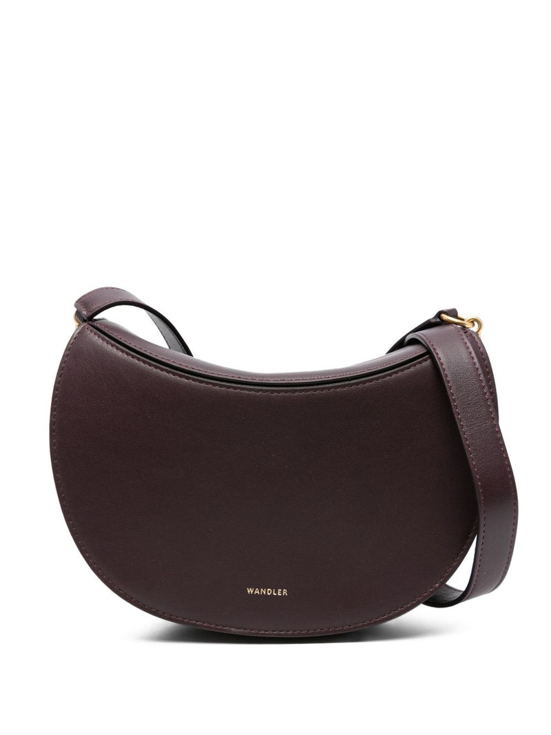 Kate crescent-shaped leather shoulder bag 1
