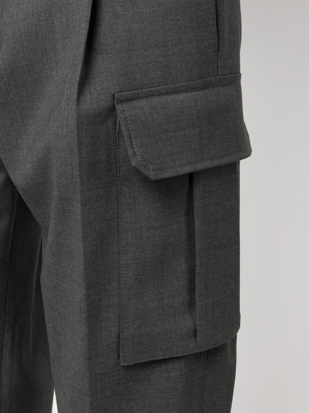 drop-crotch cargo trousers - 5
