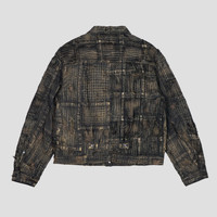 Kapital BLACK TEA-CORE BORO SPRING 1st JACKET | REVERSIBLE