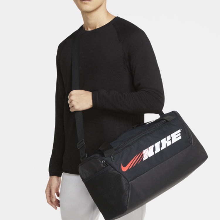 Nike Brasilia Training Duffle Bag 'Black White' CU9476-010 - 5