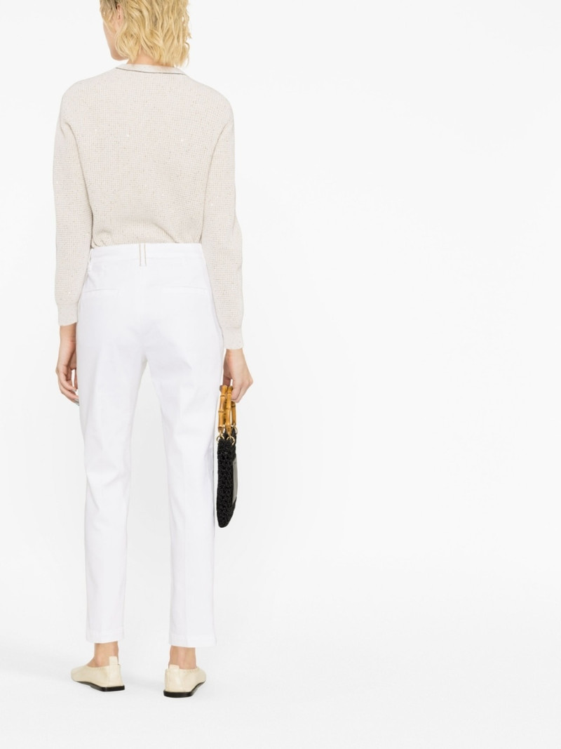cropped-leg cotton trousers 4